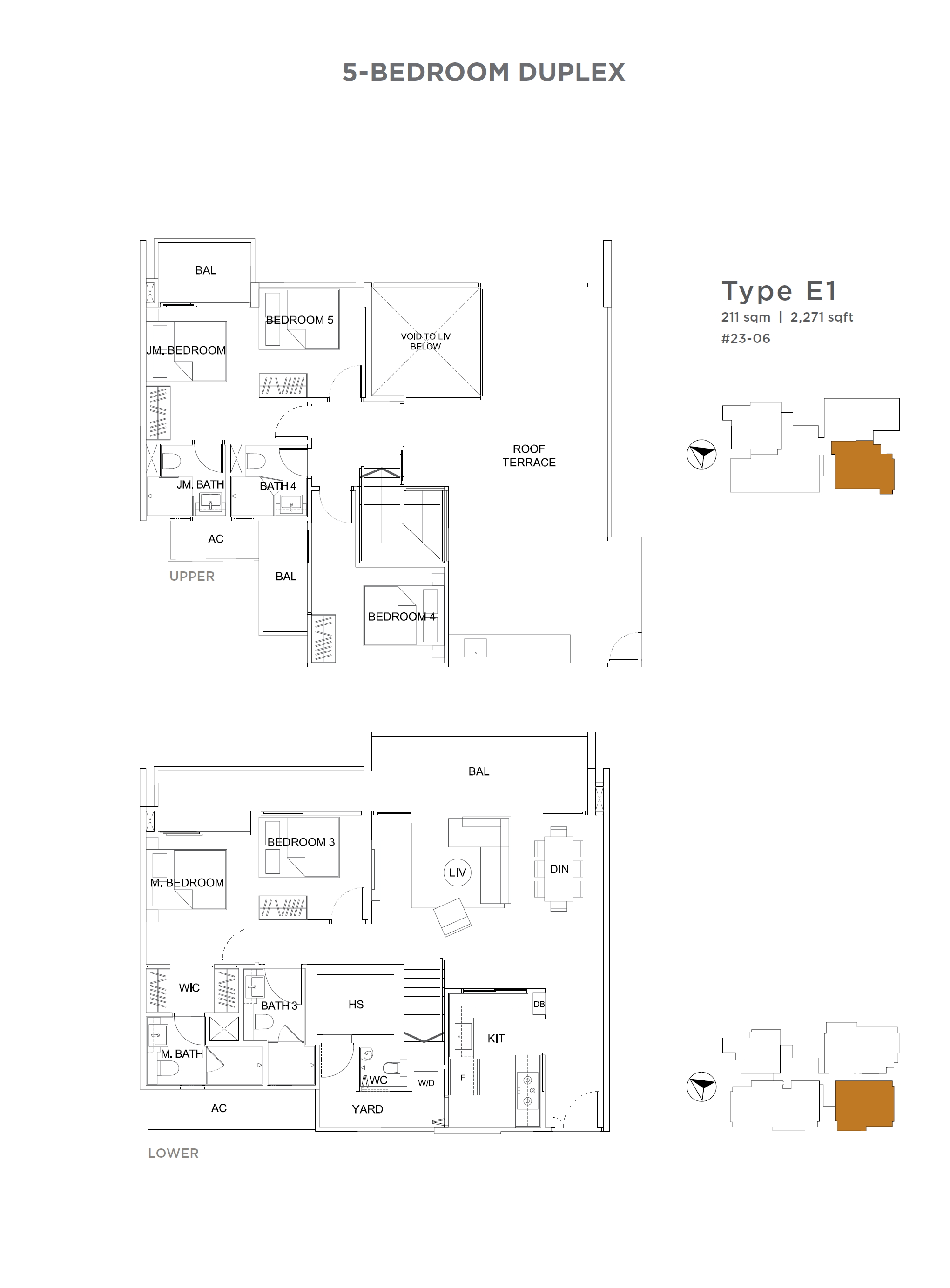 Uptown @ Farrer 1 Bedroom Floor Plan 6